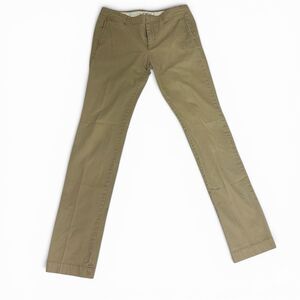 MNG By Mango Womens Khaki Chino Pants Size 6 Slim Straight Cotton Tan